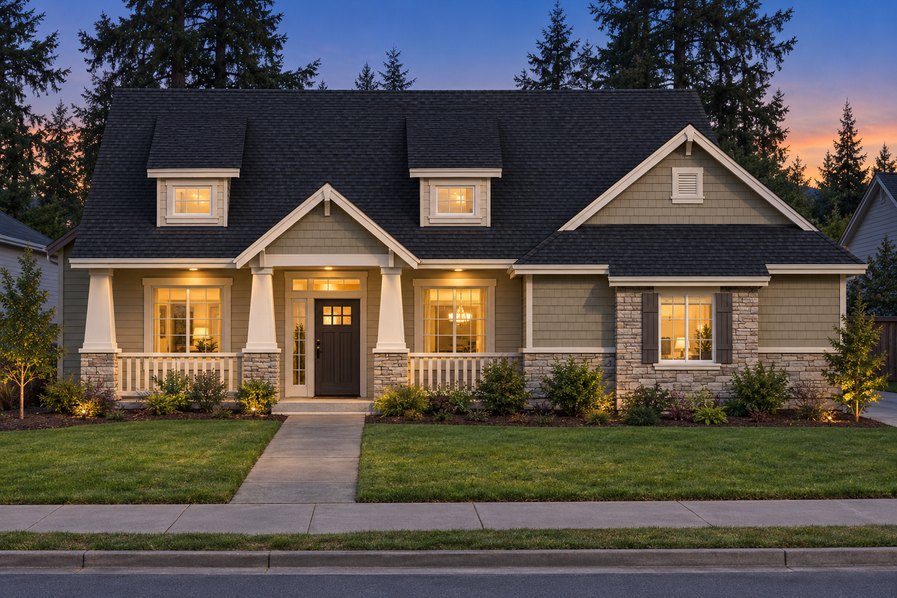 Exterior rendering of Home Plans NW Plan 2198-A