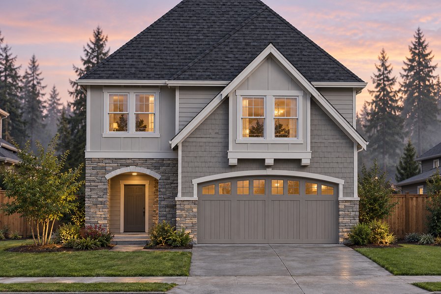 Exterior rendering of Home Plans NW Plan 2210