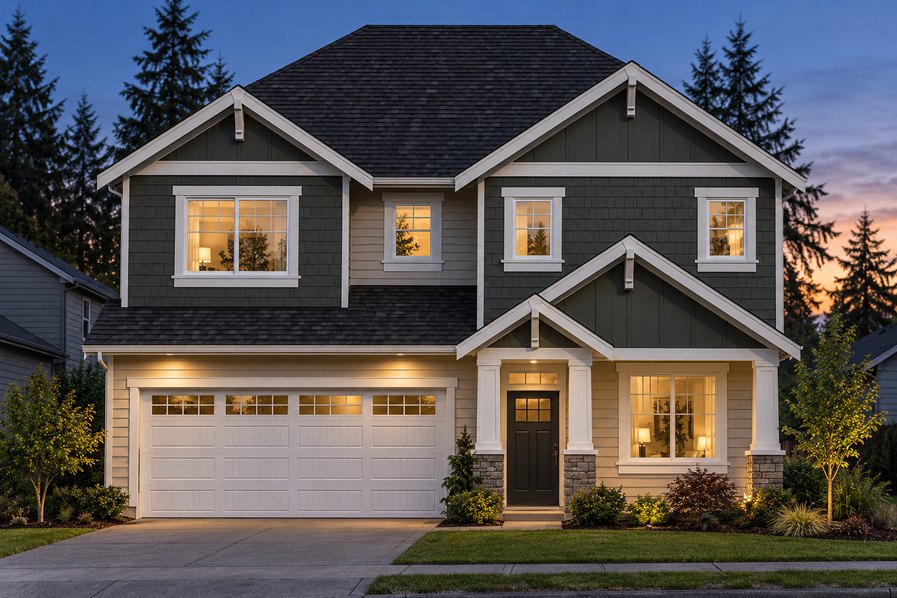 Exterior rendering of Home Plans NW Plan 2240