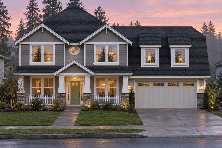 Exterior rendering of Home Plans NW Plan 2267