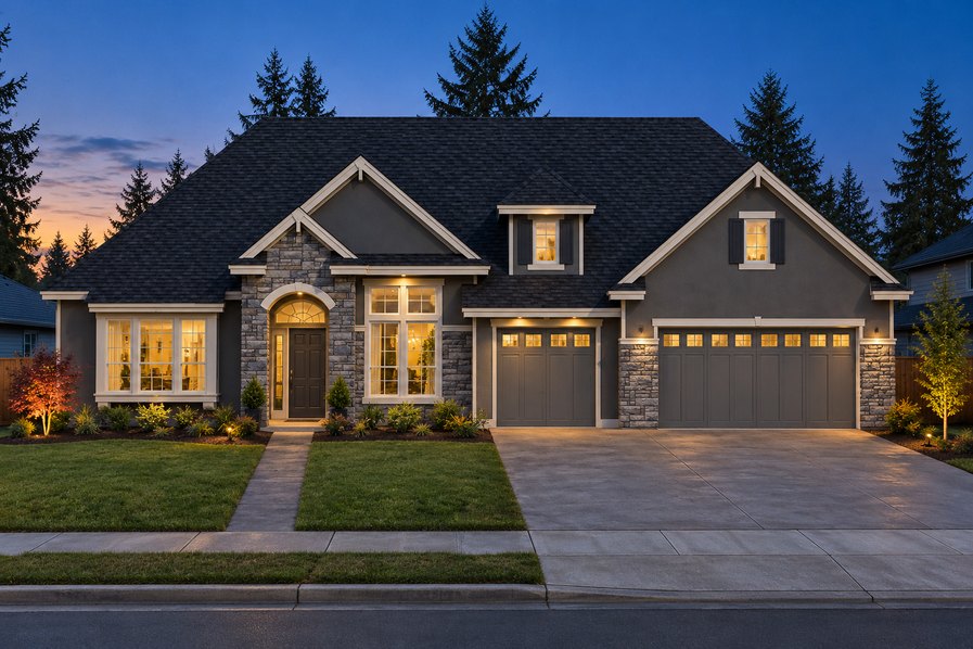 Exterior rendering of Home Plans NW Plan 2290-A