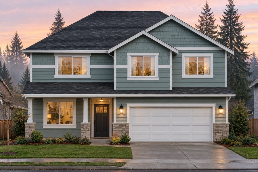 Exterior rendering of Home Plans NW Plan 2290