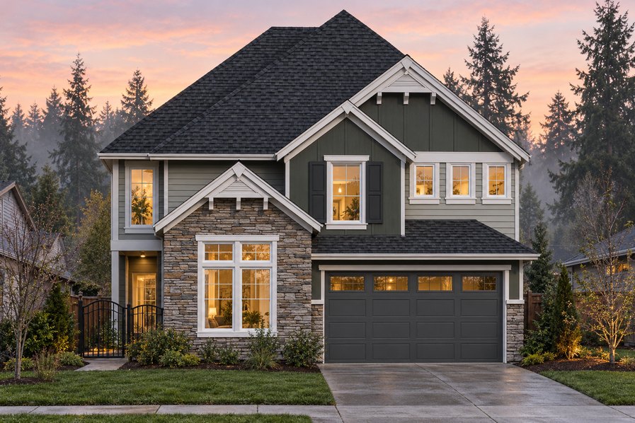 Exterior rendering of Home Plans NW Plan 2326