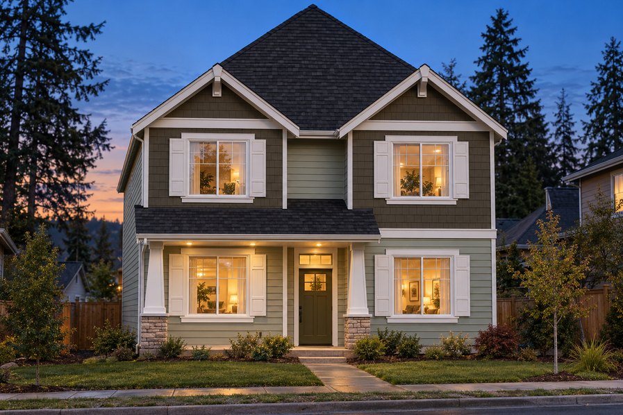 Exterior rendering of Home Plans NW Plan 2331
