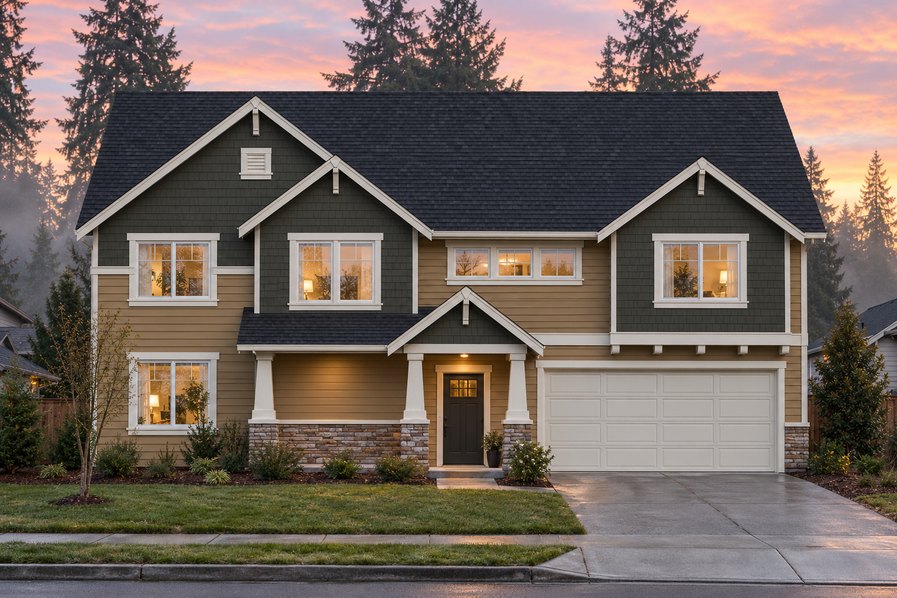 Exterior rendering of Home Plans NW Plan 2334
