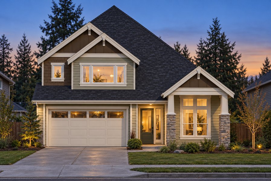 Exterior rendering of Home Plans NW Plan 2338