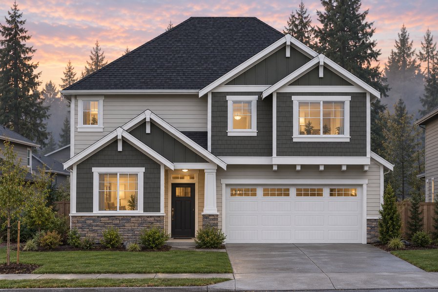 Exterior rendering of Home Plans NW Plan 2350