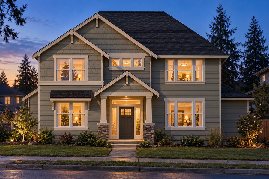 Exterior rendering of Home Plans NW Plan 2355