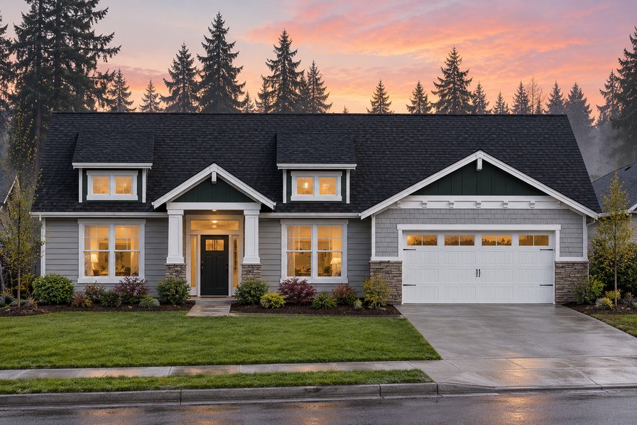 Exterior rendering of Home Plans NW Plan 2362-A