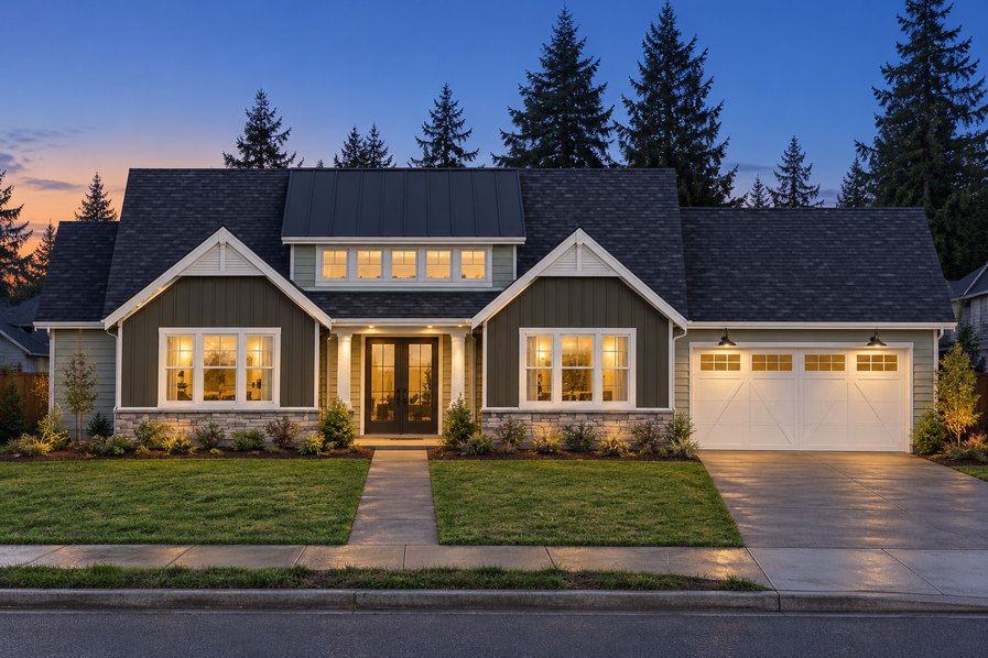 Exterior rendering of Home Plans NW Plan 2364-ABC