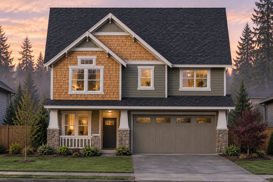 Exterior rendering of Home Plans NW Plan 2383