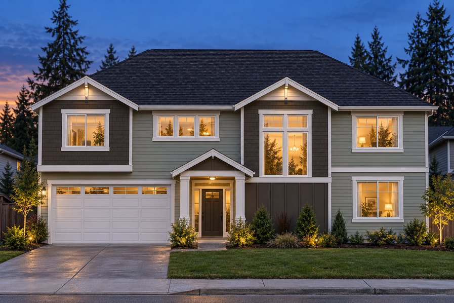 Exterior rendering of Home Plans NW Plan 2390