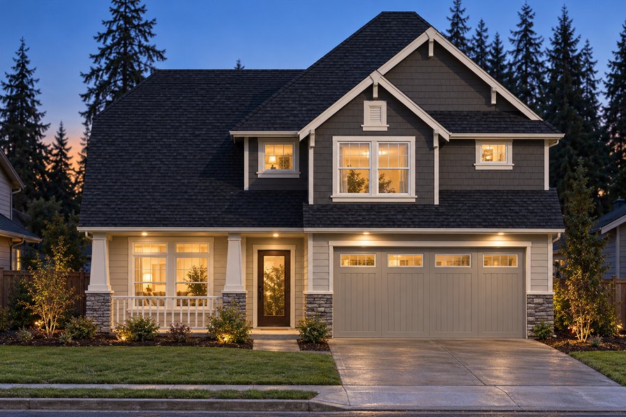 Exterior rendering of Home Plans NW Plan 2418