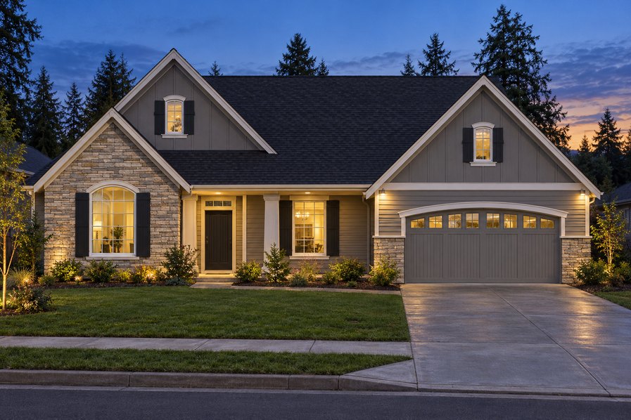 Exterior rendering of Home Plans NW Plan 2422-A