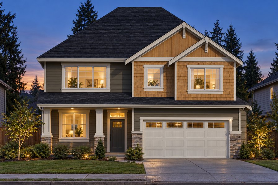 Exterior rendering of Home Plans NW Plan 2422
