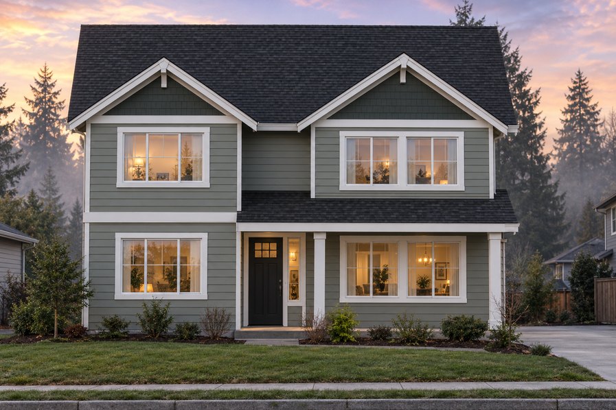 Exterior rendering of Home Plans NW Plan 2446