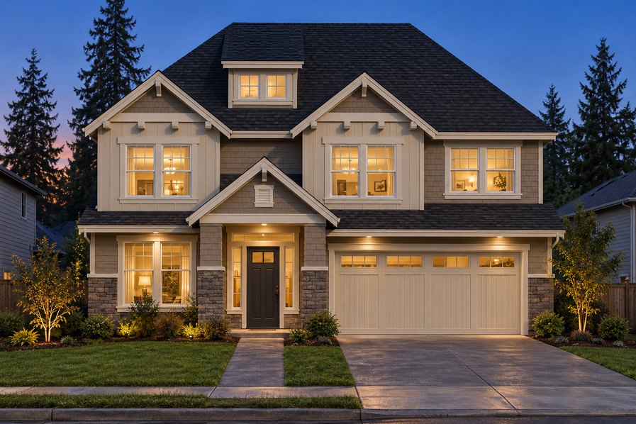 Exterior rendering of Home Plans NW Plan 2448
