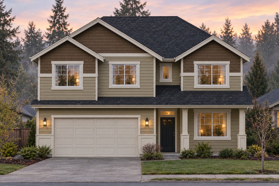 Exterior rendering of Home Plans NW Plan 2484