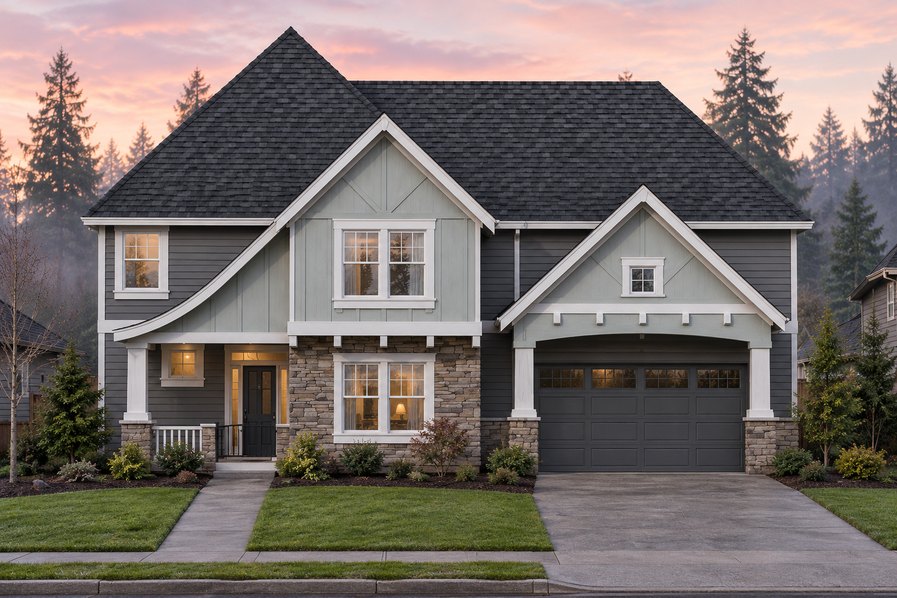 Exterior rendering of Home Plans NW Plan 2518