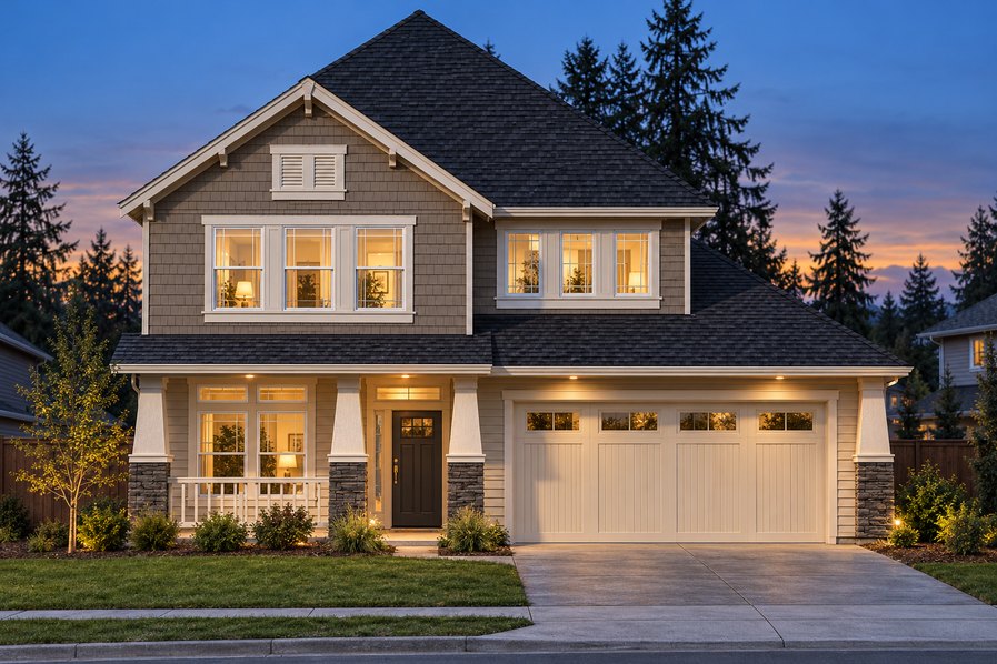 Exterior rendering of Home Plans NW Plan 2520