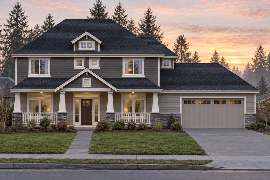 Exterior rendering of Home Plans NW Plan 2552