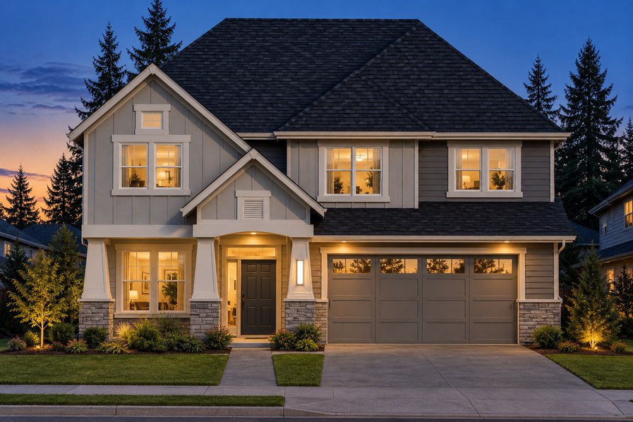 Exterior rendering of Home Plans NW Plan 2569