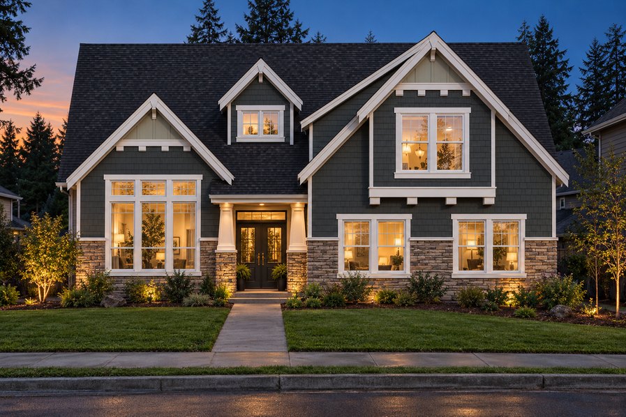 Exterior rendering of Home Plans NW Plan 2578-A