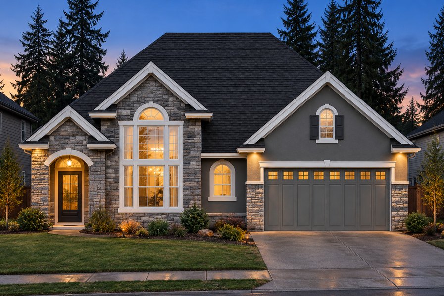 Exterior rendering of Home Plans NW Plan 2615-A