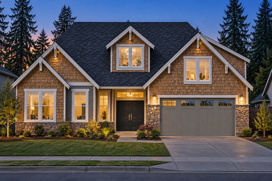Exterior rendering of Home Plans NW Plan 2638-A