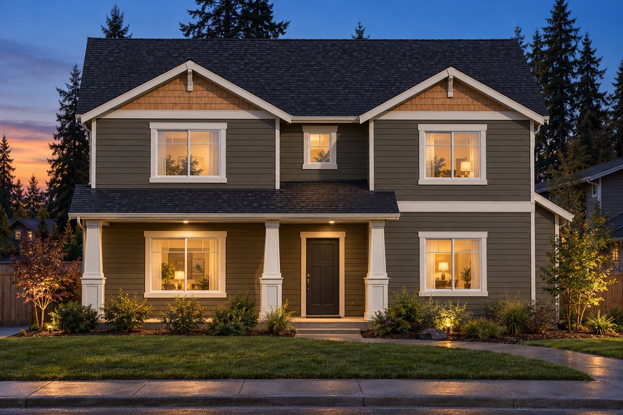 Exterior rendering of Home Plans NW Plan 2650