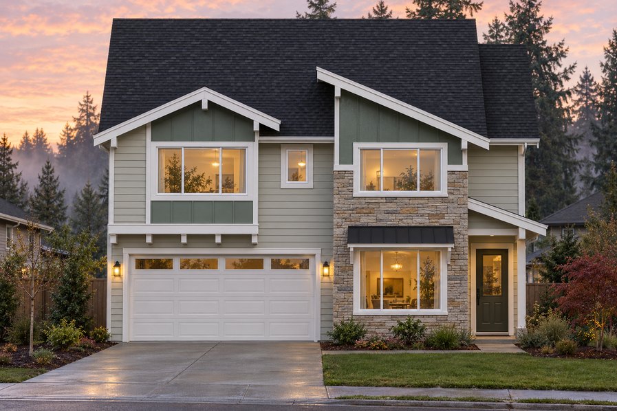 Exterior rendering of Home Plans NW Plan 2672