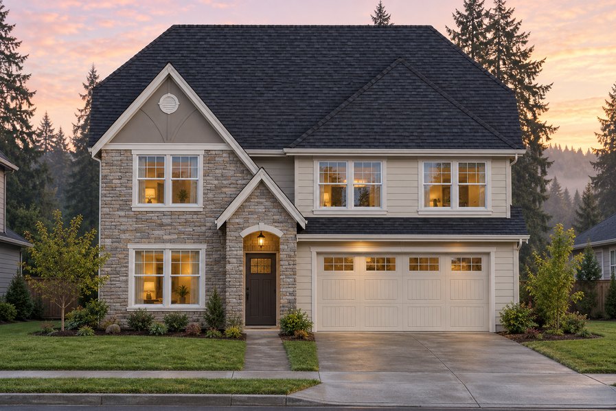 Exterior rendering of Home Plans NW Plan 2684