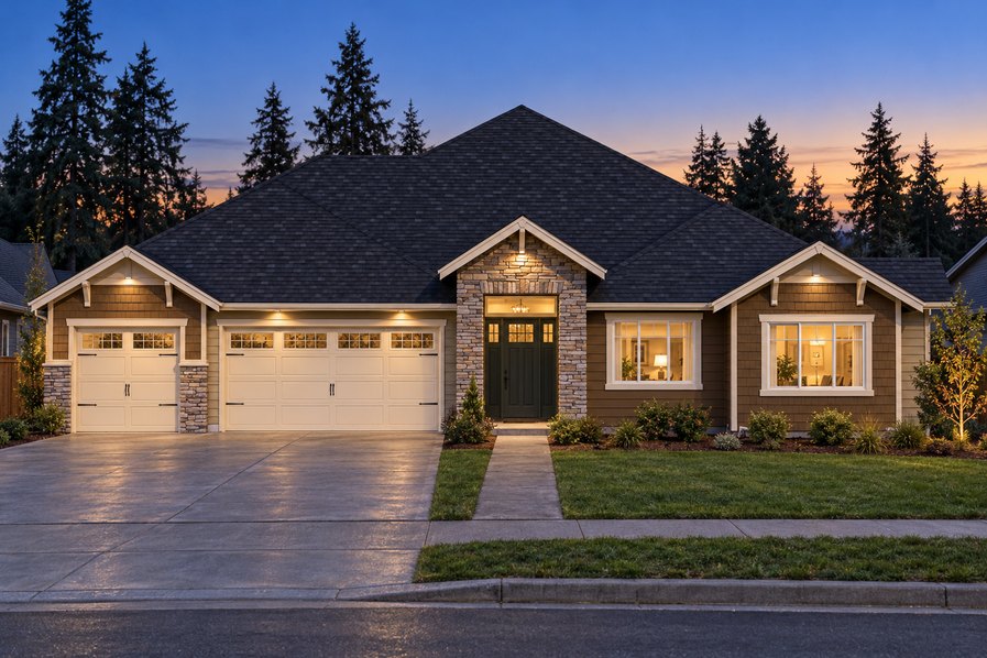 Exterior rendering of Home Plans NW Plan 2748-A