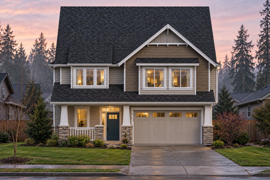Exterior rendering of Home Plans NW Plan 2760