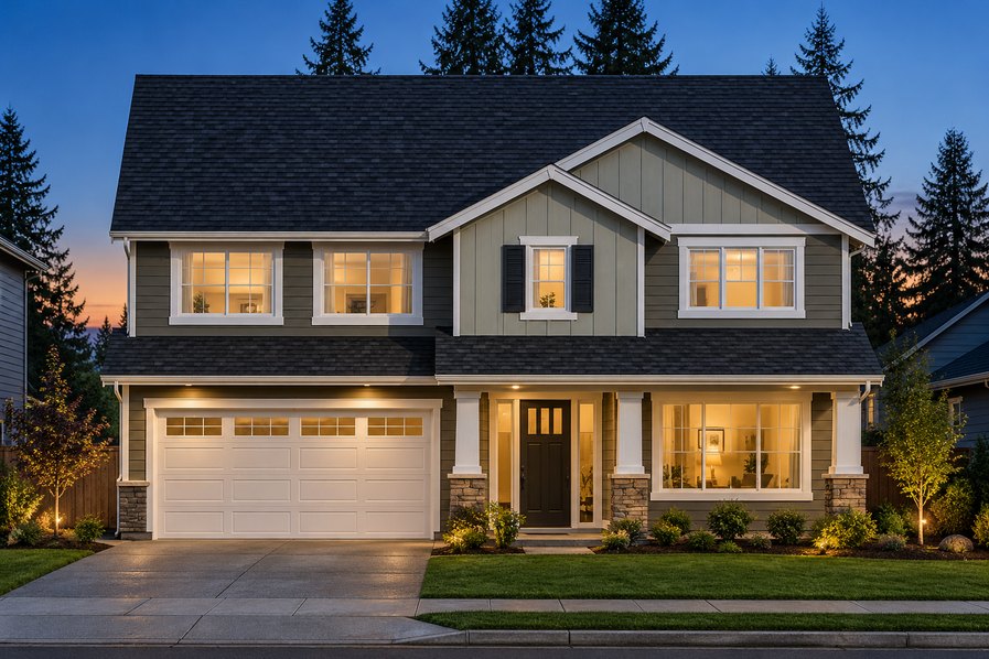 Exterior rendering of Home Plans NW Plan 2802