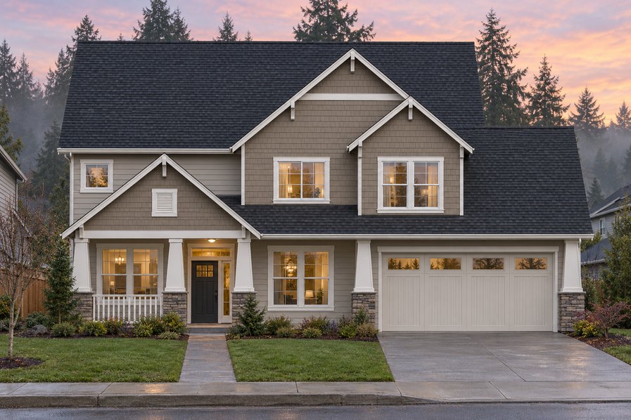 Exterior rendering of Home Plans NW Plan 2807