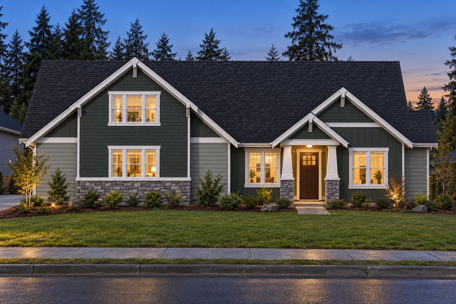 Exterior rendering of Home Plans NW Plan 2827-A