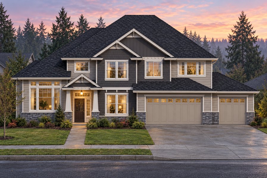 Exterior rendering of Home Plans NW Plan 2836