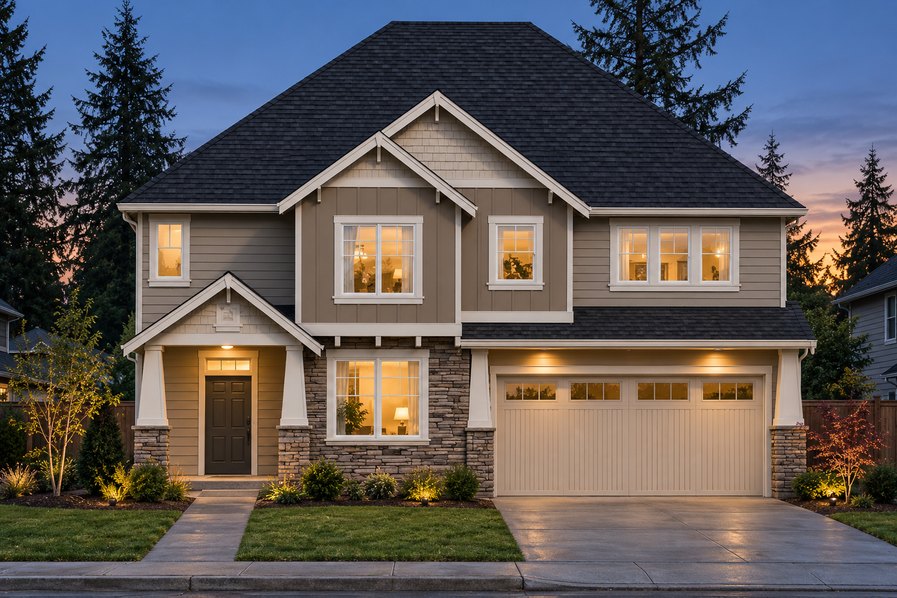 Exterior rendering of Home Plans NW Plan 2842
