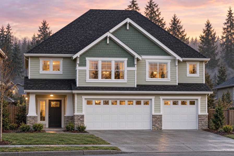 Exterior rendering of Home Plans NW Plan 2866