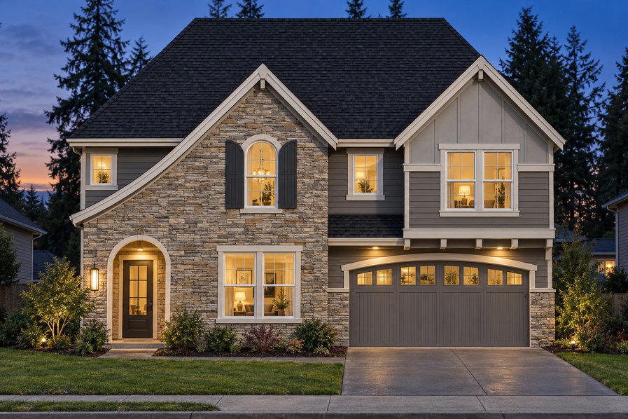 Exterior rendering of Home Plans NW Plan 2874-1