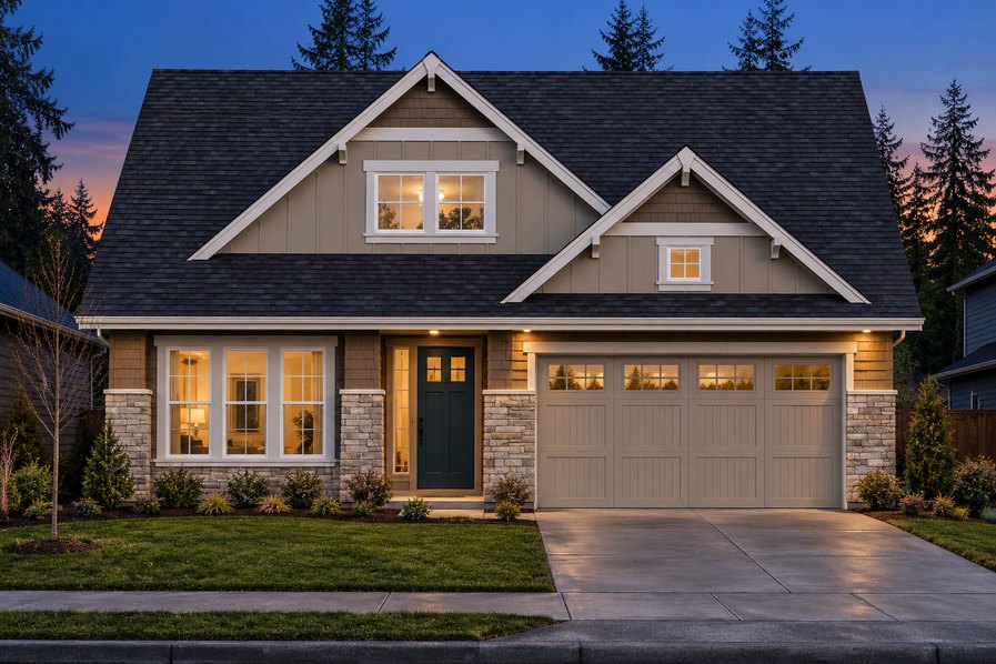 Exterior rendering of Home Plans NW Plan 2878-A