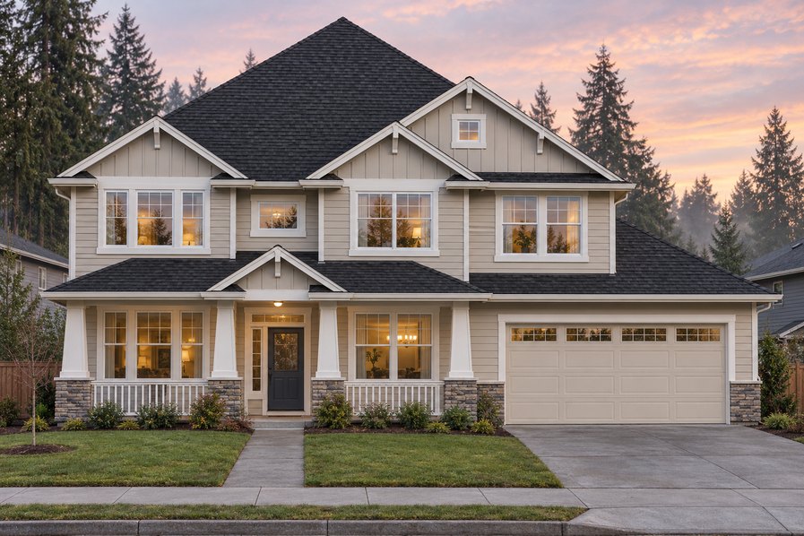 Exterior rendering of Home Plans NW Plan 2895