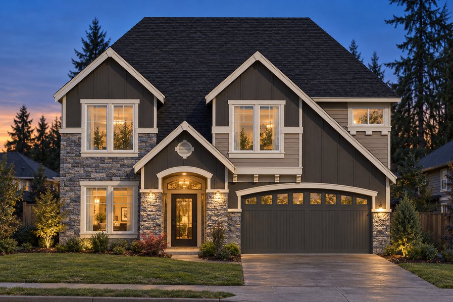 Exterior rendering of Home Plans NW Plan 2916-1