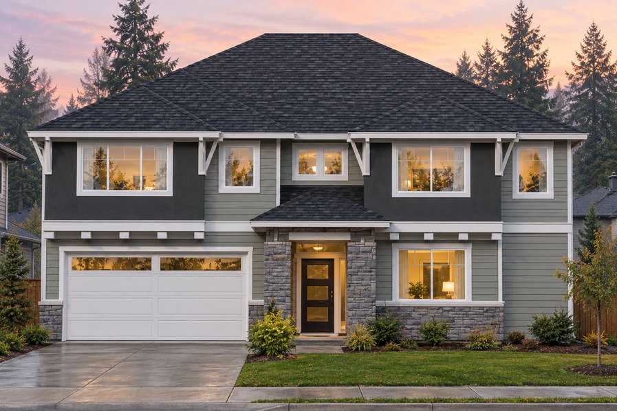 Exterior rendering of Home Plans NW Plan 2916