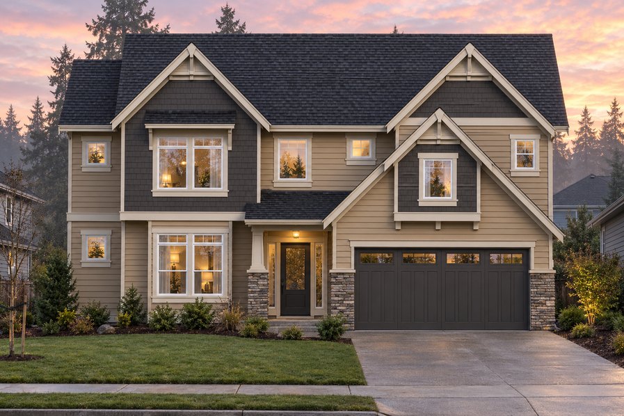 Exterior rendering of Home Plans NW Plan 2928-A