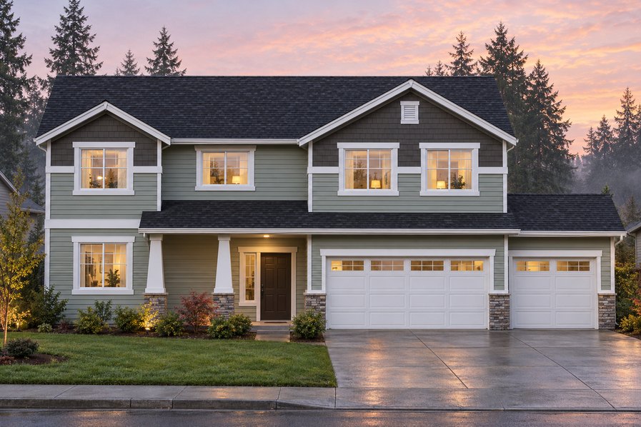 Exterior rendering of Home Plans NW Plan 2940