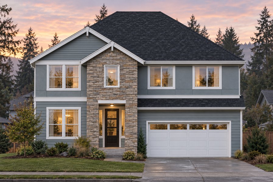 Exterior rendering of Home Plans NW Plan 2950