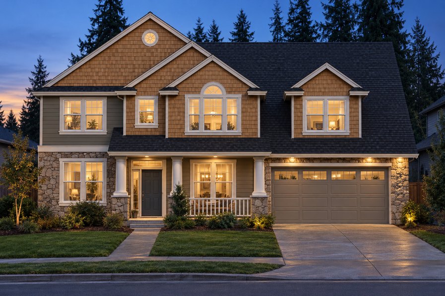 Exterior rendering of Home Plans NW Plan 2954
