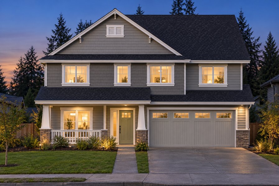 Exterior rendering of Home Plans NW Plan 2967